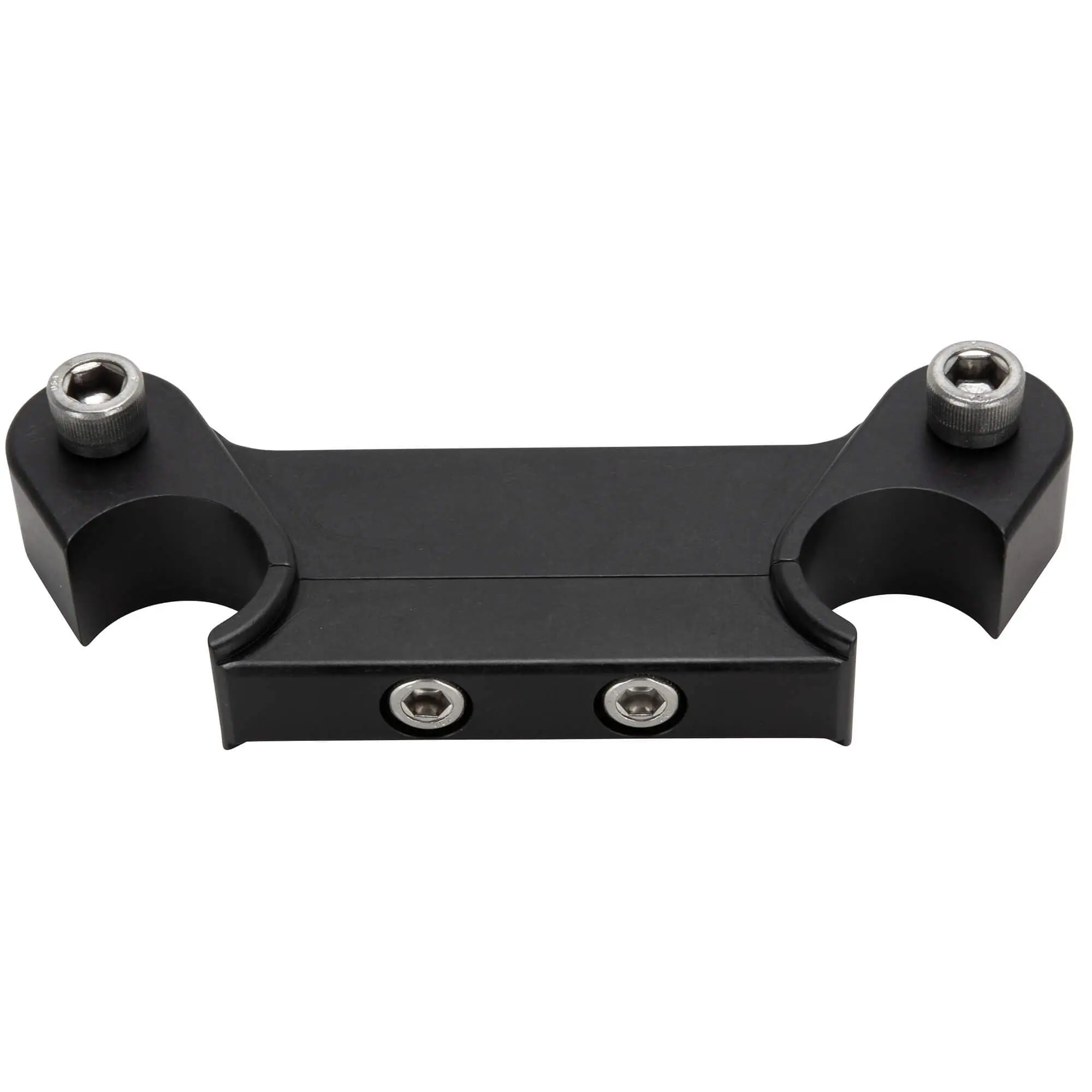 Lowbrow Customs Speedometer Gauge Riser Mount For 1 Inch T-Bar Handlebars - Black