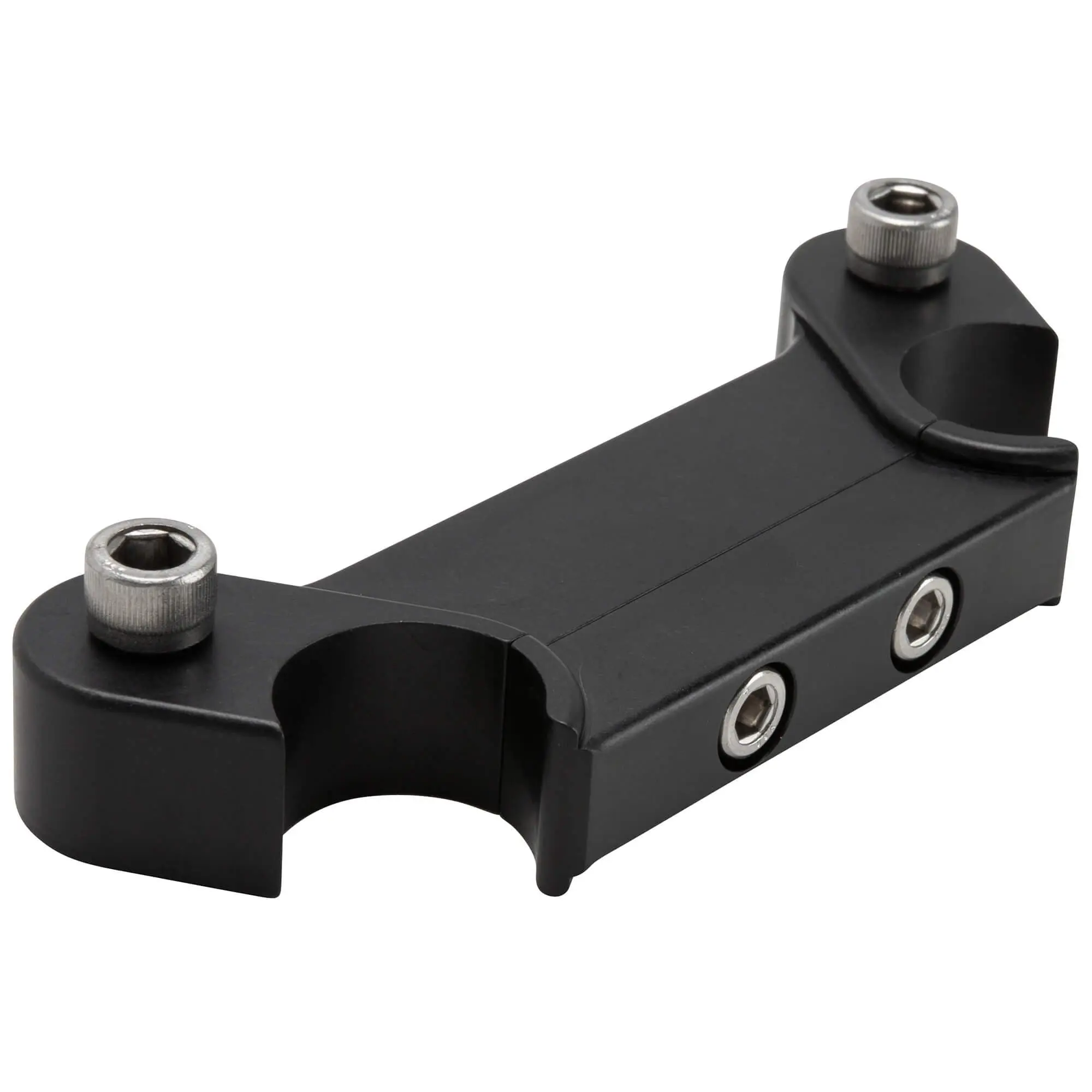 Lowbrow Customs Speedometer Gauge Riser Mount For 1 Inch T-Bar Handlebars - Black - Image 5