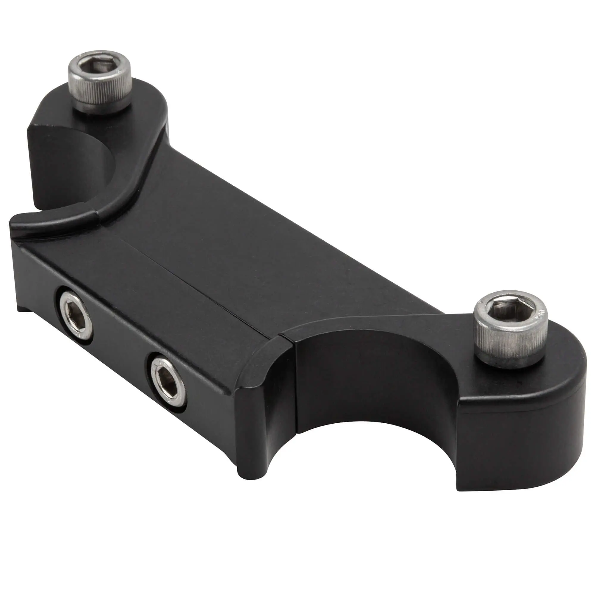 Lowbrow Customs Speedometer Gauge Riser Mount For 1.25 Inch T-Bar Handlebars - Black - Image 3