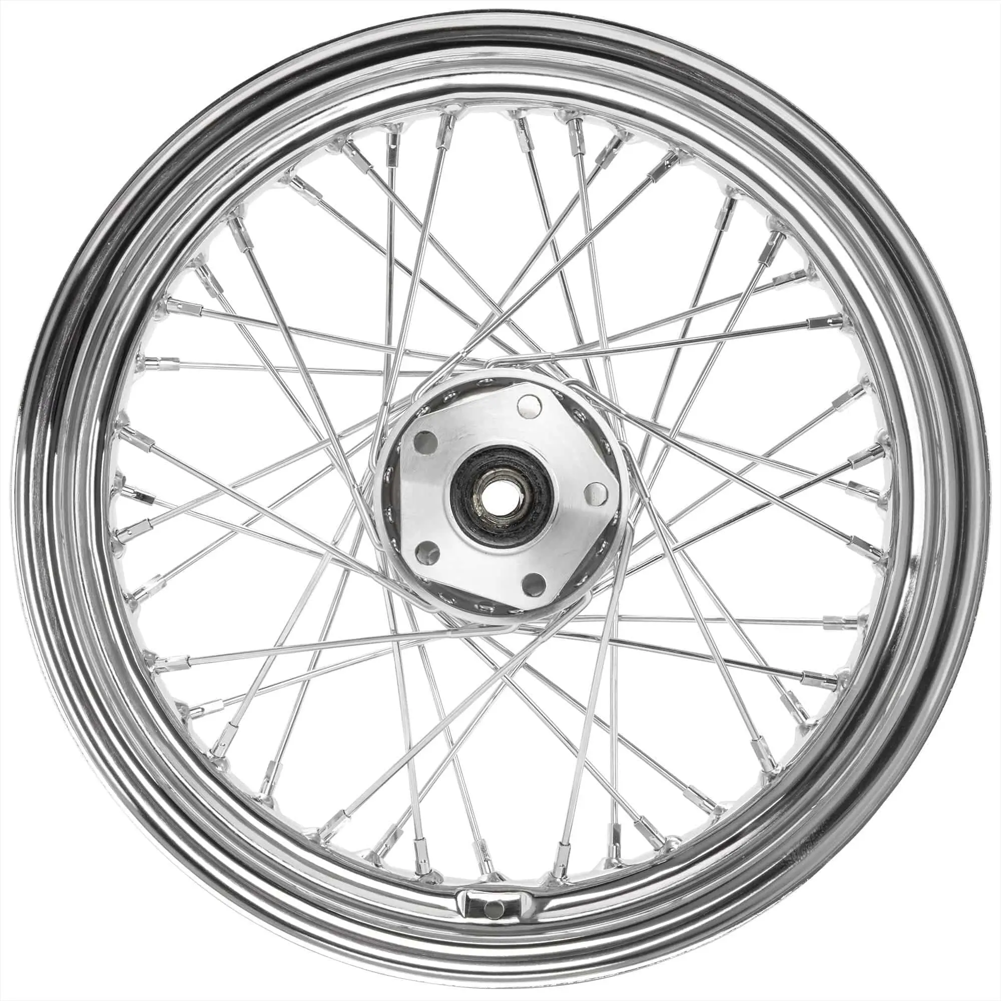 Mid-USA 16 X 3.00 Chrome Complete Rear Wheel Fits All Harley-Davidson 1979-1999 - Image 4