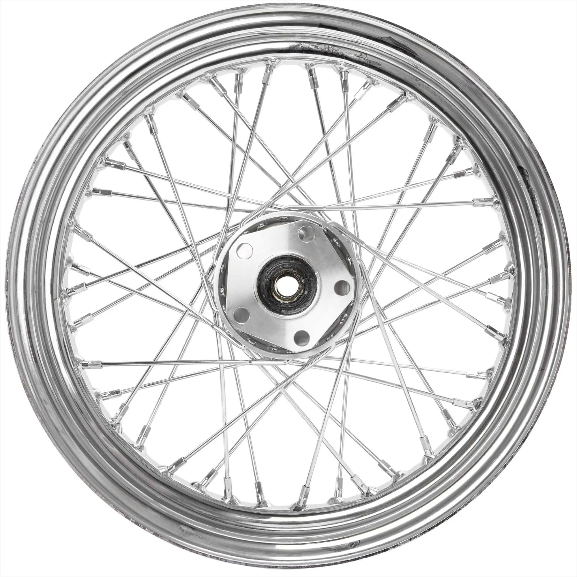Mid-USA 16 X 3.00 Chrome Complete Rear Wheel Fits All Harley-Davidson 1979-1999 - Image 7