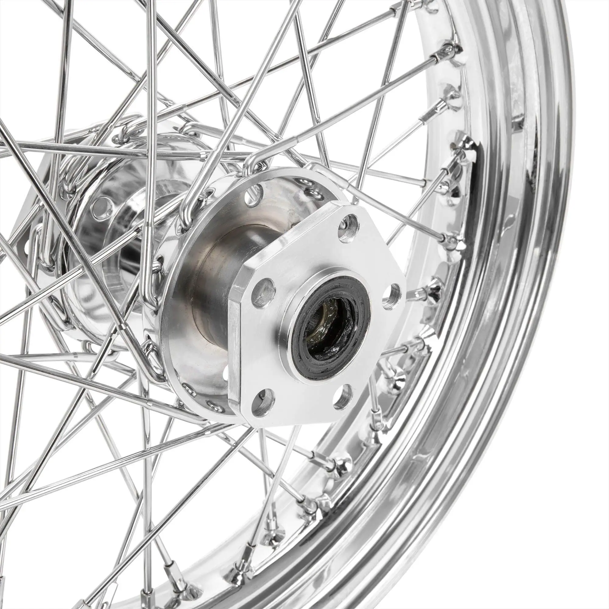 Mid-USA 16 X 3.00 Chrome Complete Rear Wheel Fits All Harley-Davidson 1979-1999 - Image 8