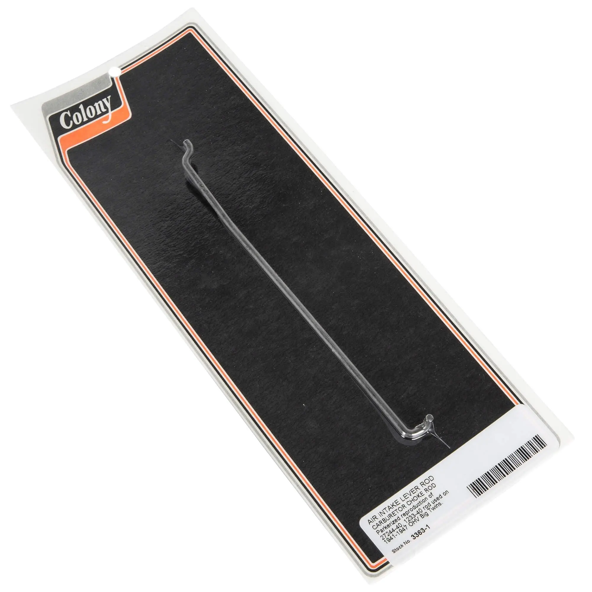 Colony #3363-1 Parkerized Carburetor Choke Rod 1941-47 Harley-Davidson OHV Big Twins