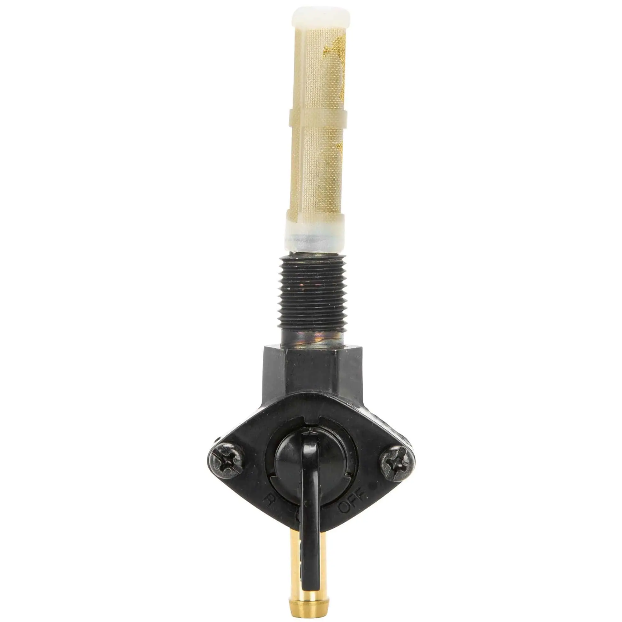 Cycle Standard 1/4 Inch NPT Petcock Black - Straight