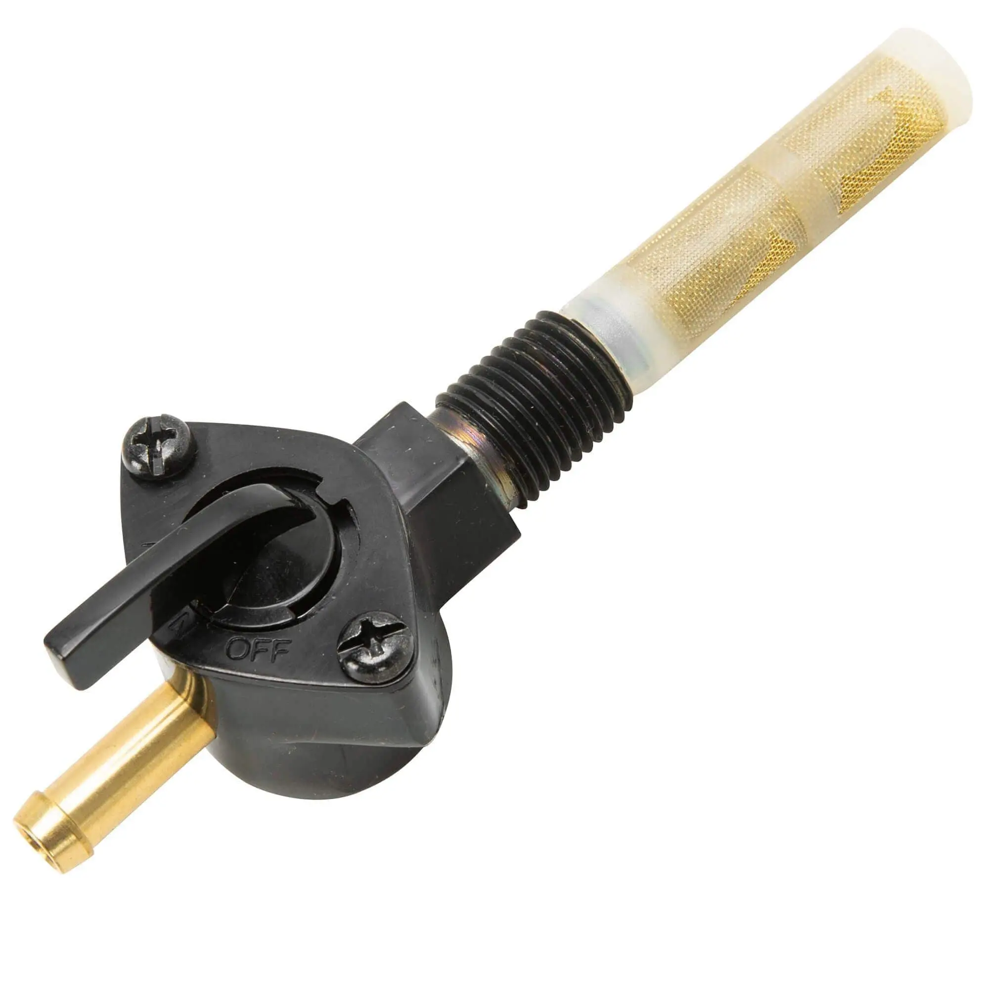 Cycle Standard 1/4 Inch NPT Petcock Black - Straight - Image 2