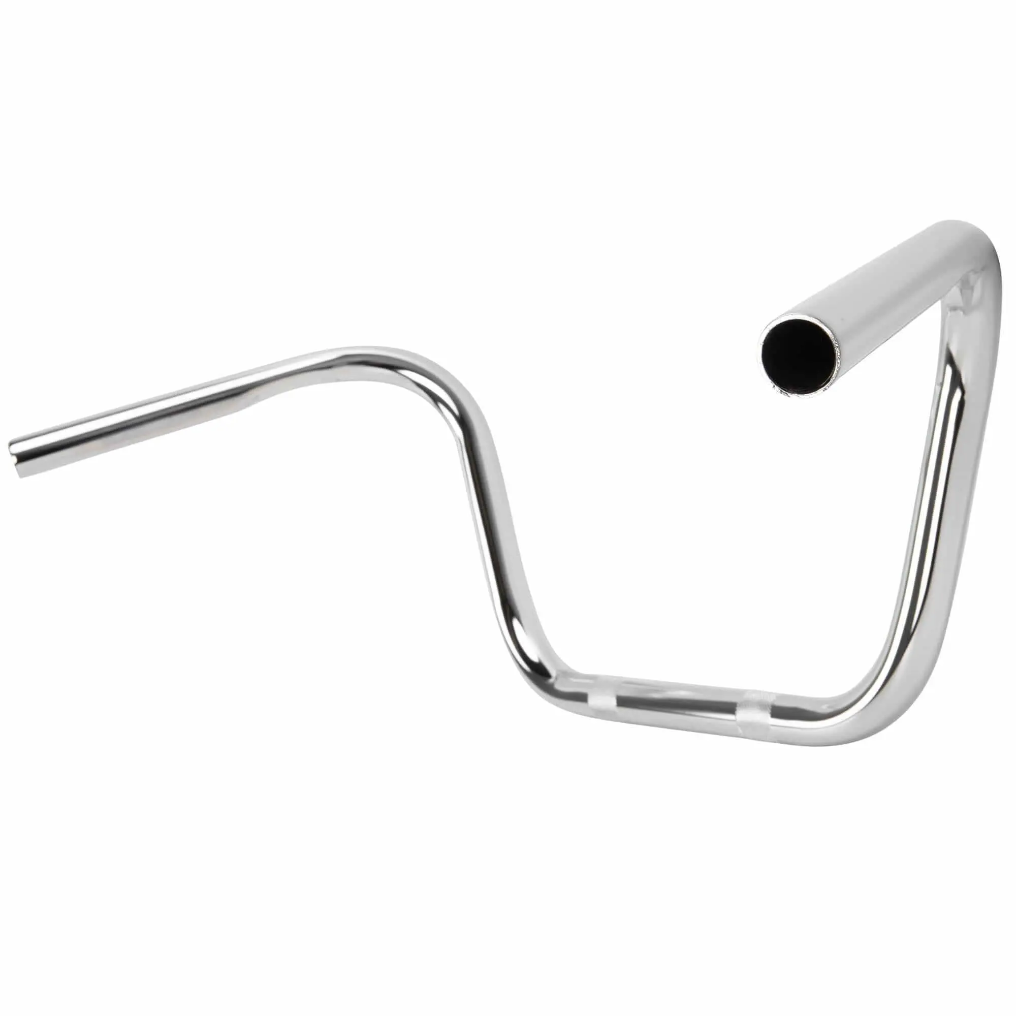 Lowbrow Customs Mini Ape Hanger Springer Handlebars - 1 Inch - 9 Inch Rise - Chrome - Image 2