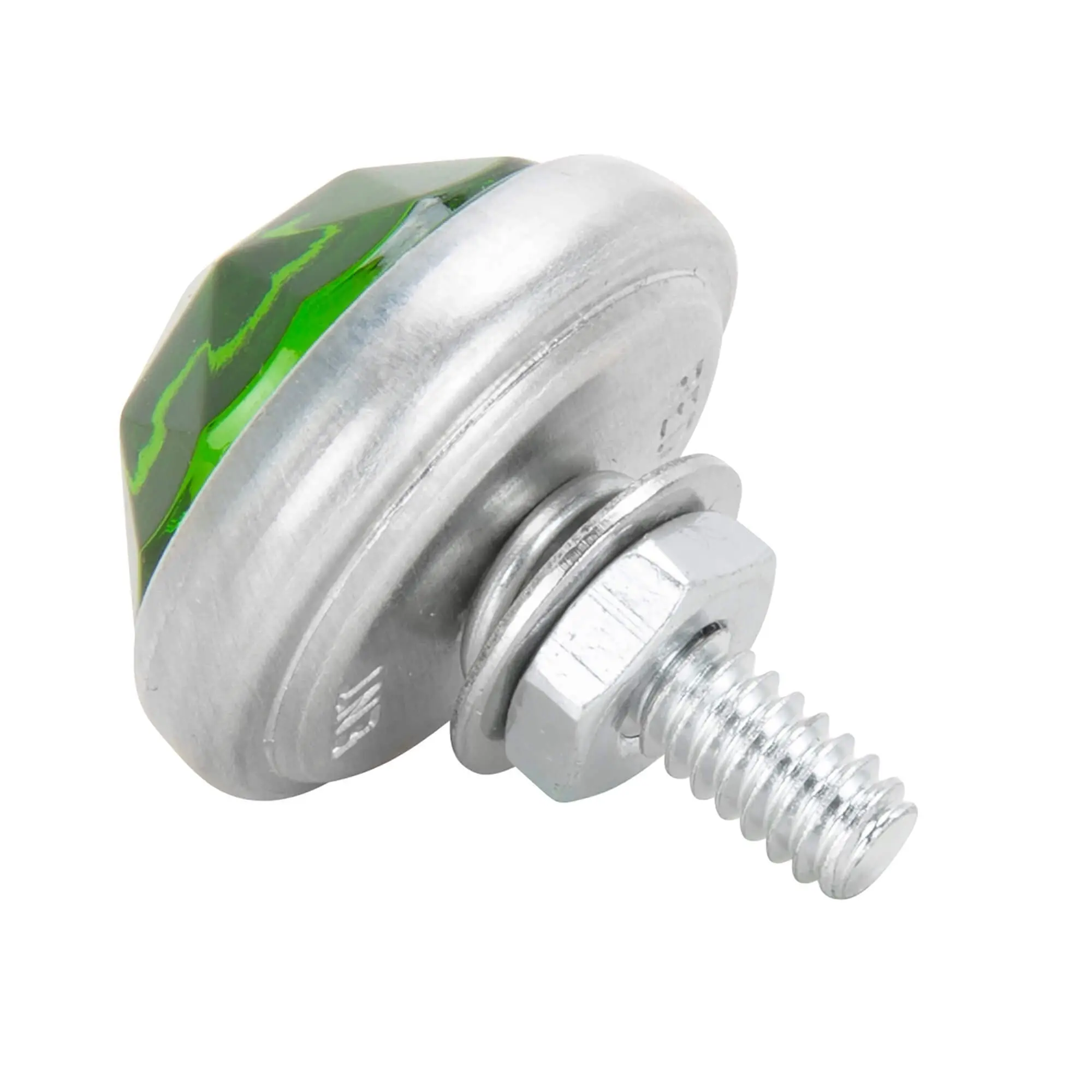 Red Fox Enterprises Glass License Plate Prism Reflector - Green - Image 2