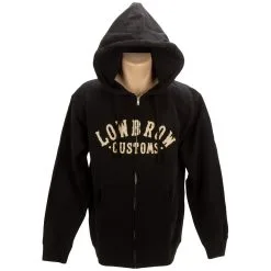 Lowbrow Customs Arched Logo Zip-up Hooded Sweatshirt