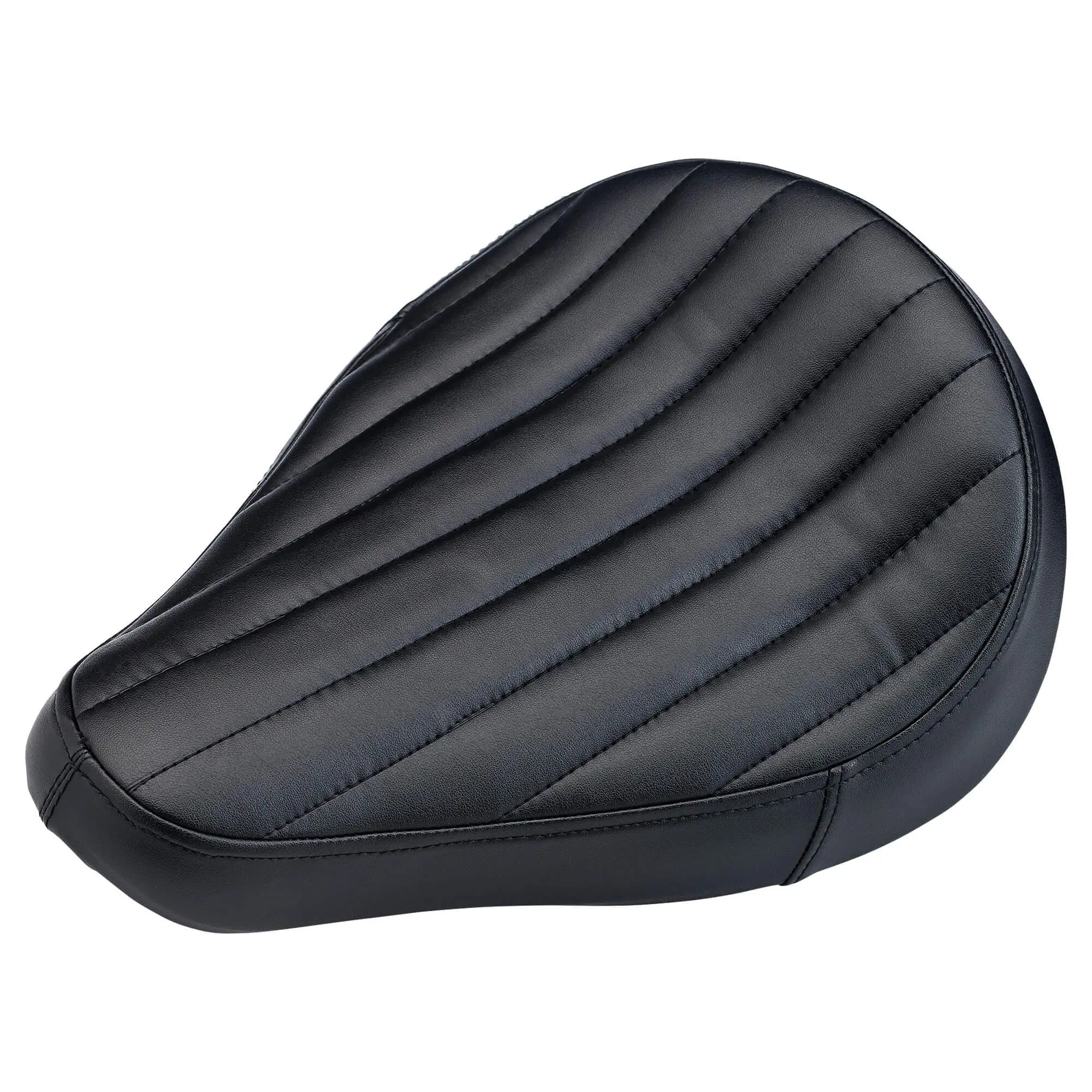 Biltwell Midline Solo Seat - Black Tuck N Roll
