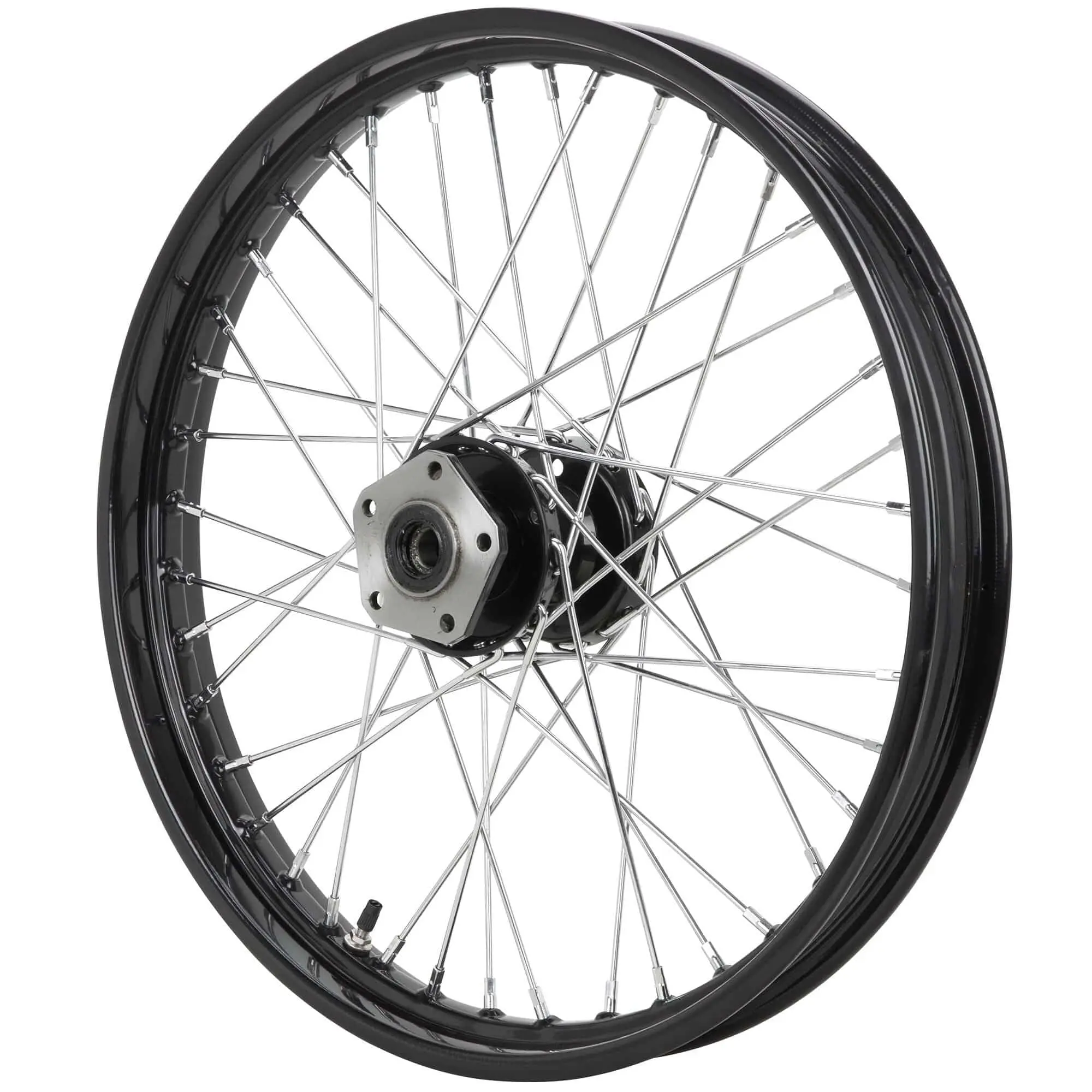 Mid-USA 21 X 2.15 Black Complete Front Single Flange Wheel Harley-Davidson FXST FXDWG 1984-1999