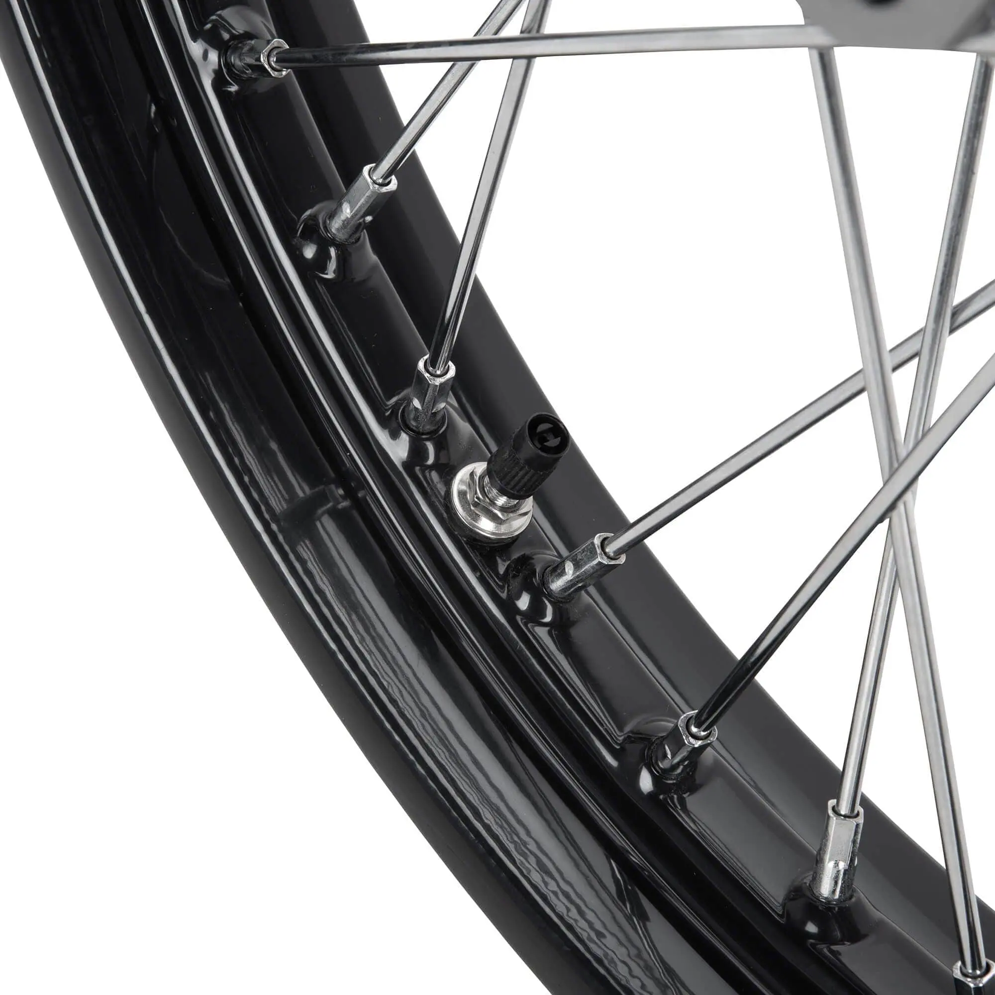 Mid-USA 21 X 2.15 Black Complete Front Single Flange Wheel Harley-Davidson FXST FXDWG 1984-1999 - Image 8