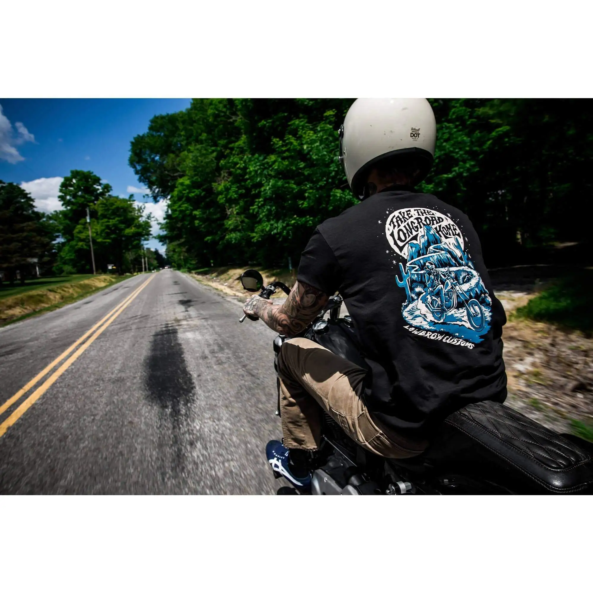 Lowbrow Customs Take The Long Road Home T-Shirt - Image 9