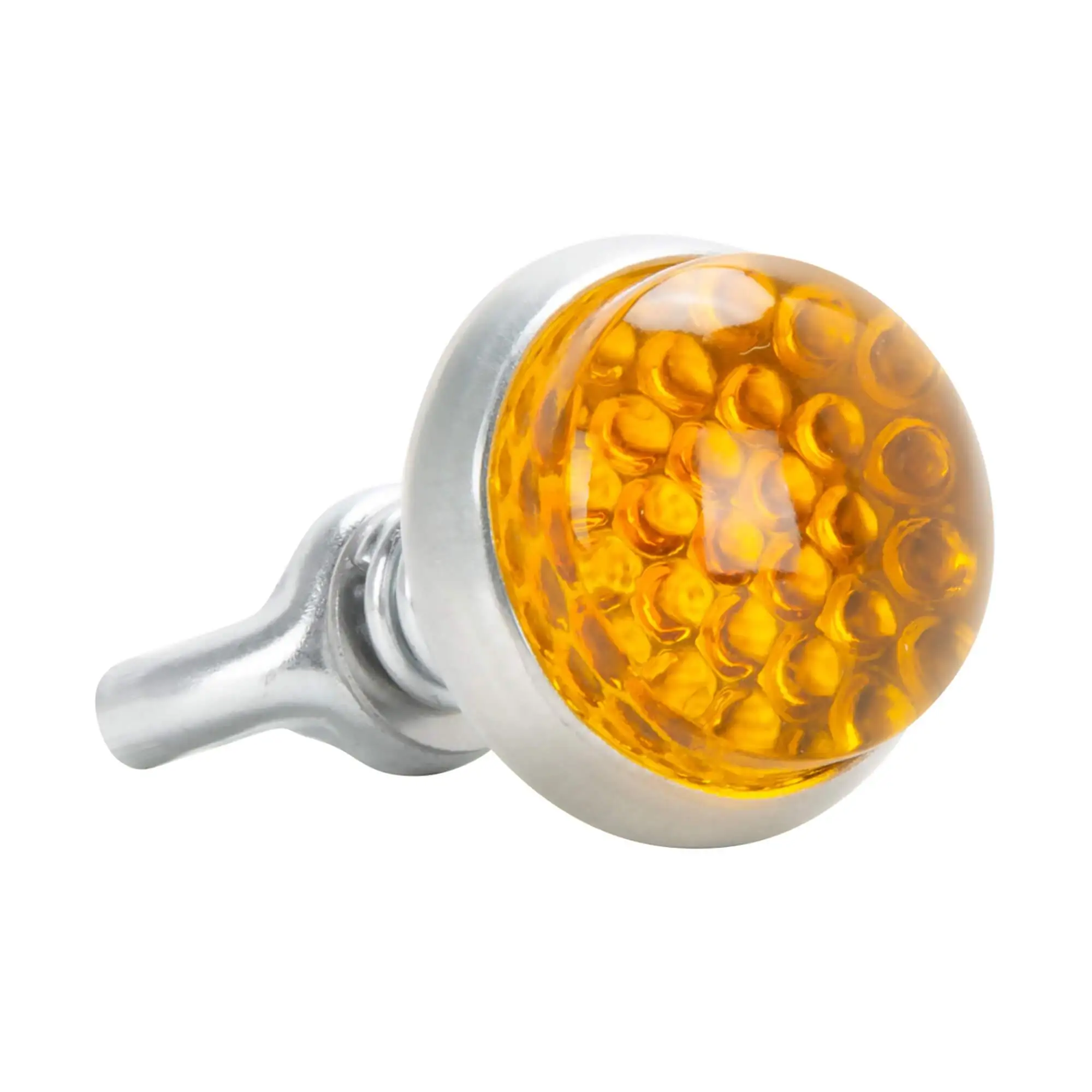 Red Fox Enterprises Glo Brite Glass License Plate Reflector - Amber