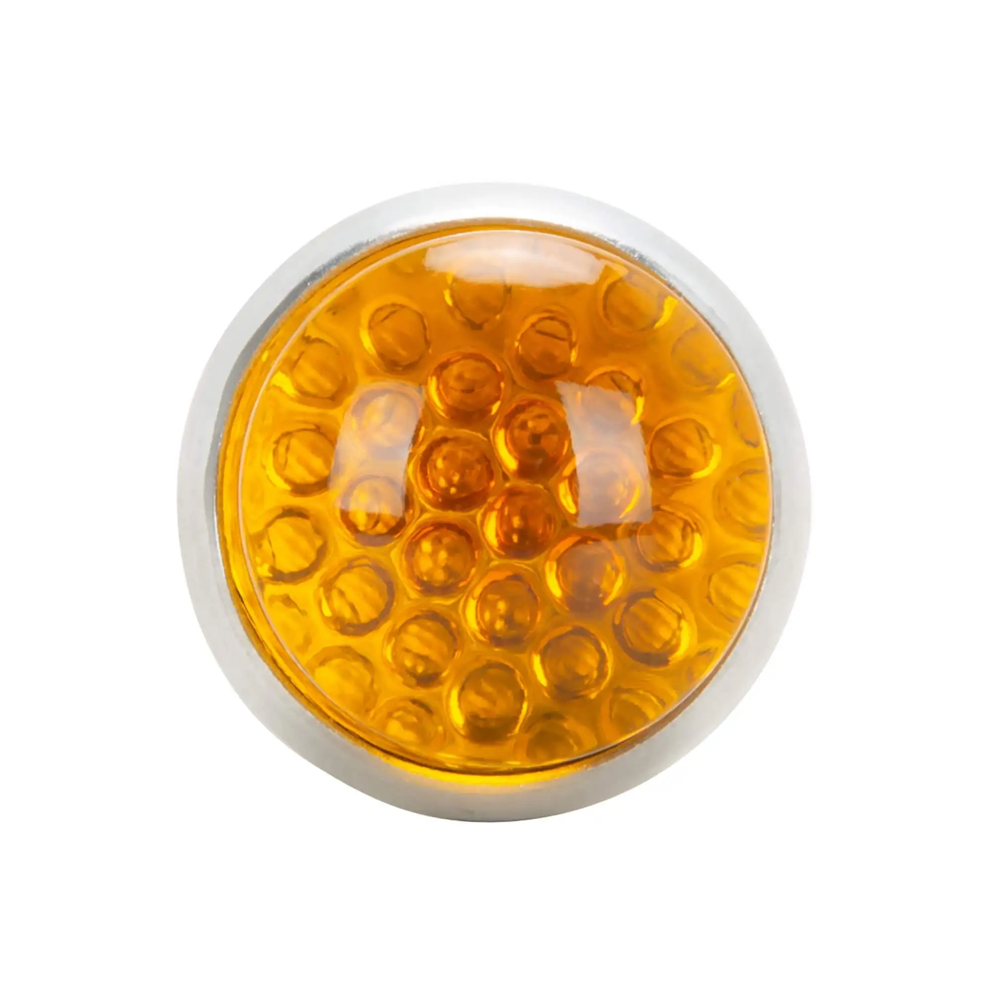 Red Fox Enterprises Glo Brite Glass License Plate Reflector - Amber - Image 2