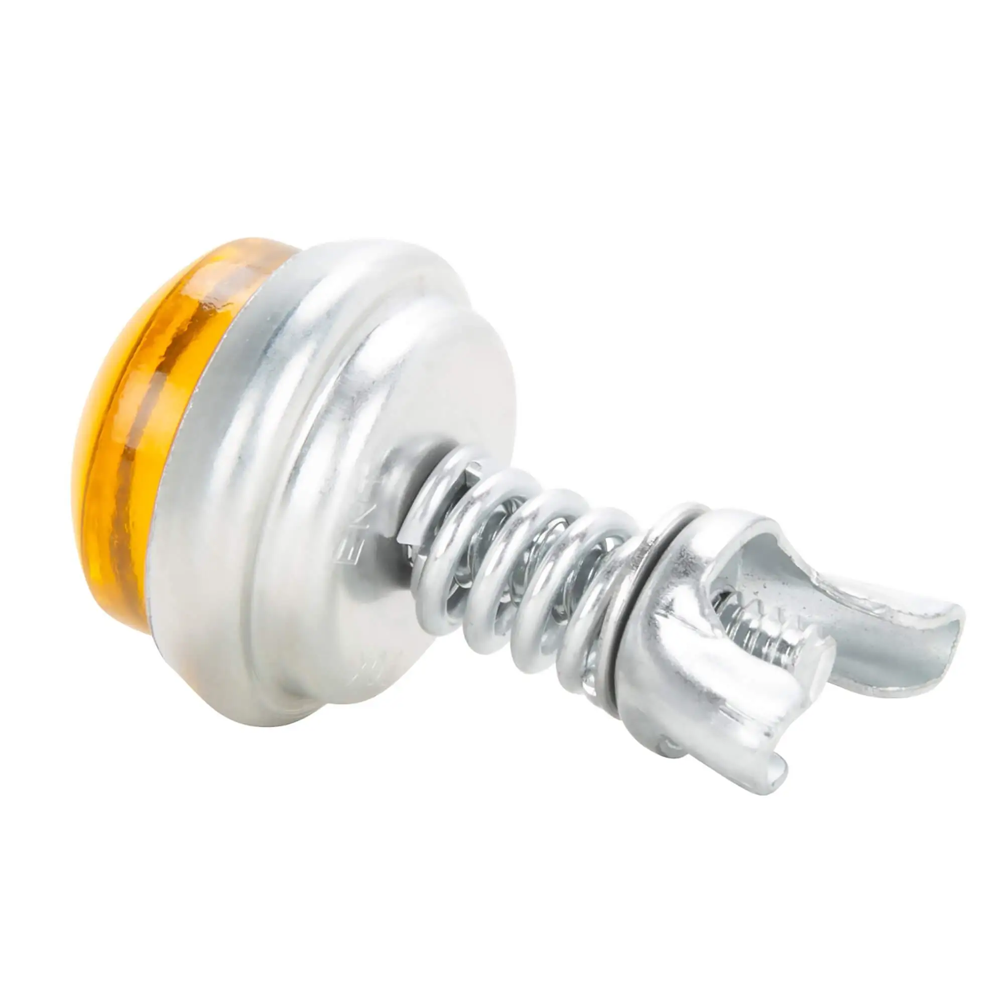 Red Fox Enterprises Glo Brite Glass License Plate Reflector - Amber - Image 3