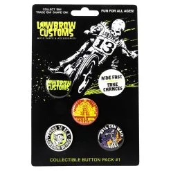 Lowbrow Customs Button Pack No. 1