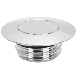 Cycle Standard Pop-Up Gas Cap Large Diameter - Chrome - Vented - For Harley 1996 & Later
