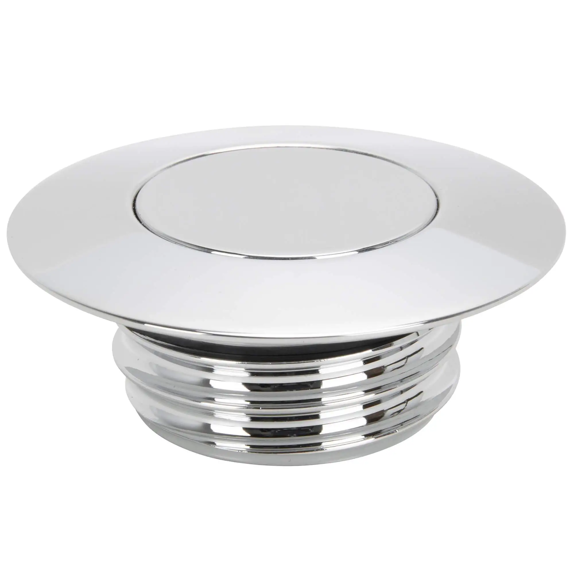 Cycle Standard Pop-Up Gas Cap Large Diameter - Chrome - Vented - For Harley 1996 & Later
