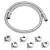 Cycle Standard 5/16 Inch Braided Stainless Fuel Line Kit