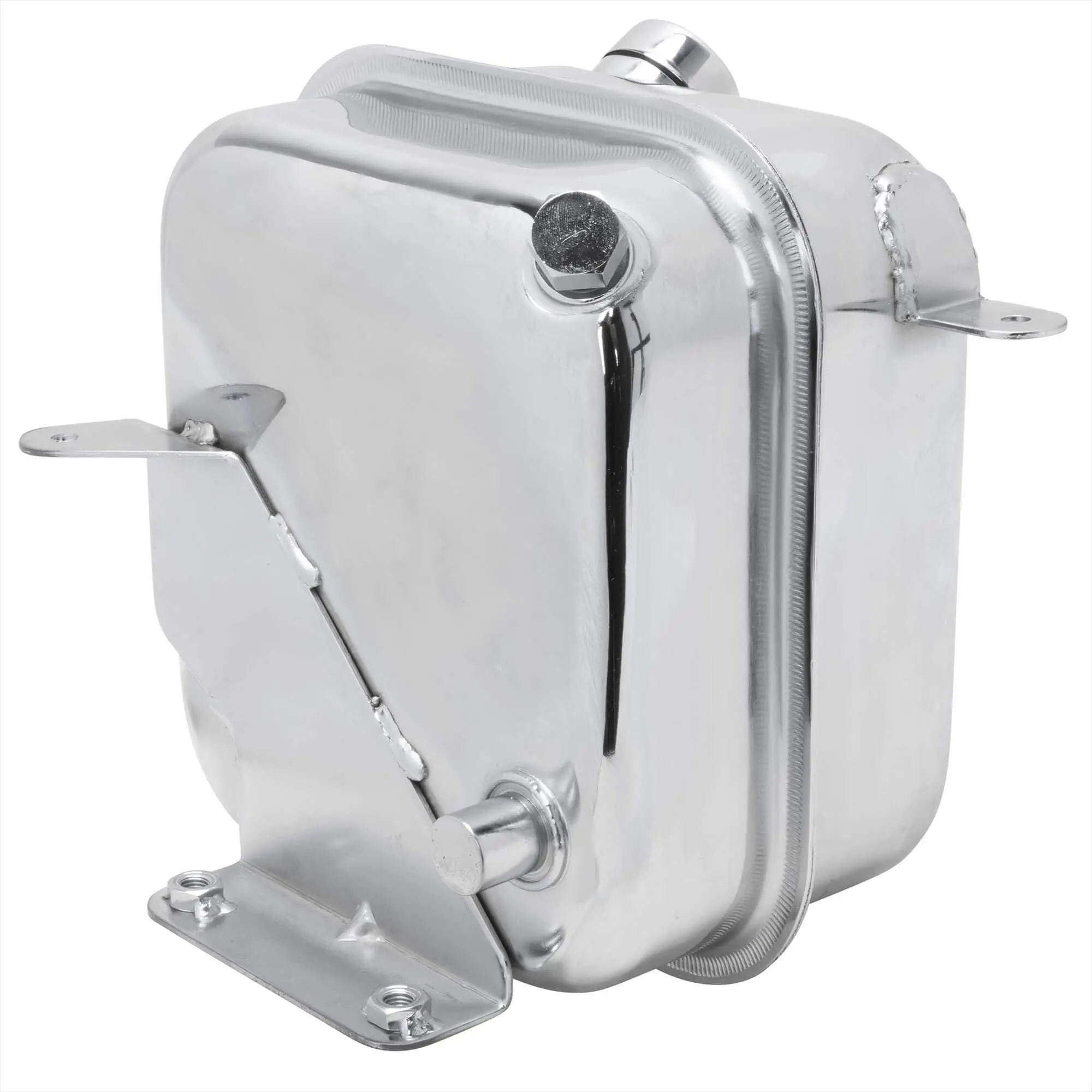 Cycle Standard Direct OEM Replacement Chrome Oil Tank For 1965-1982 Harley-Davidson 4 Speed Models - Image 3