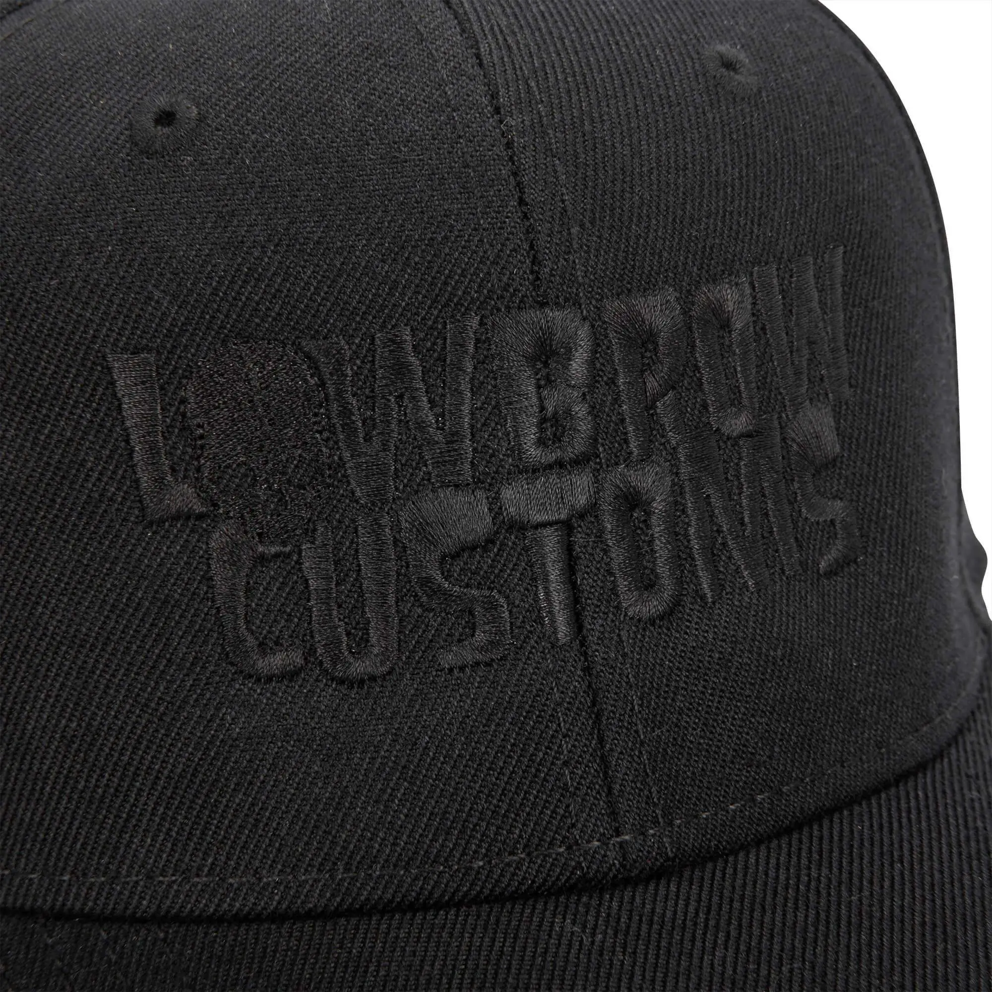Lowbrow Customs Blackout Embroidered Snapback Hat - Image 2