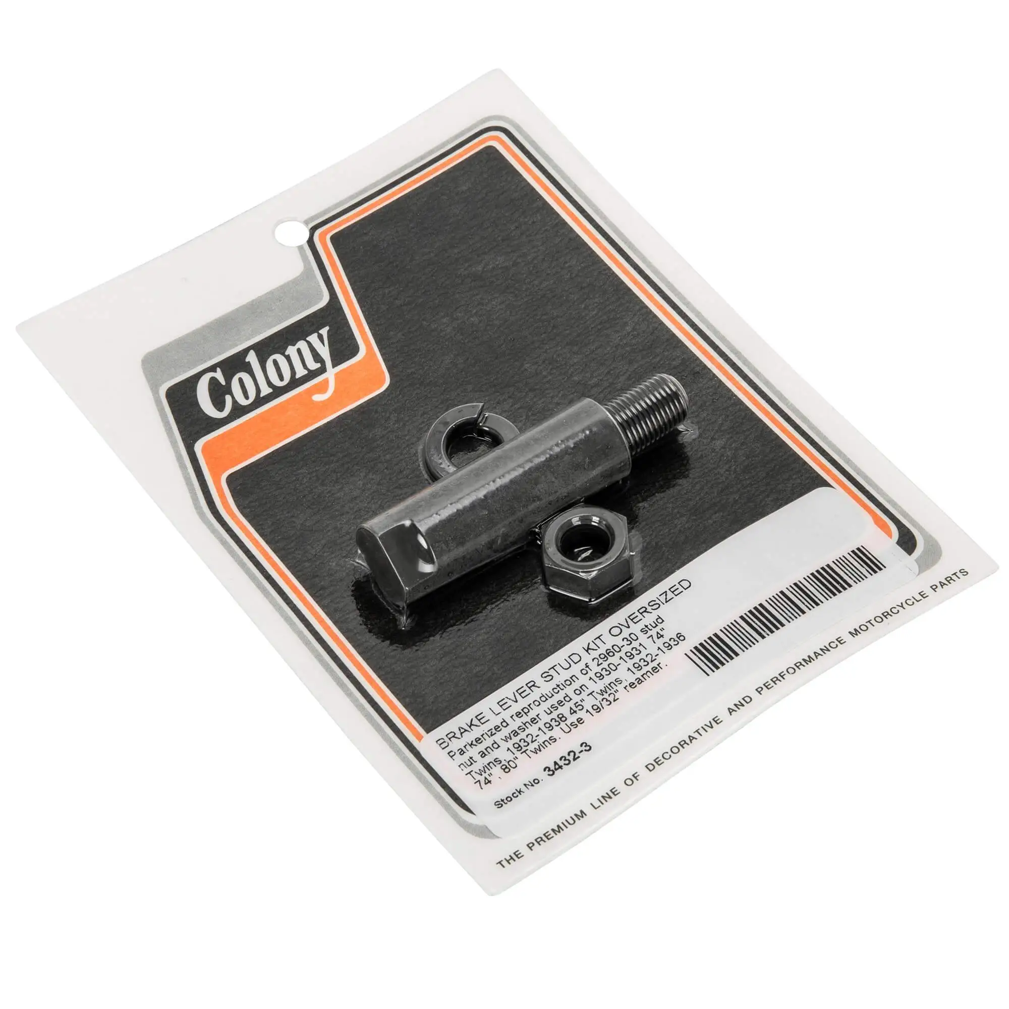 Colony #3432-3 Brake Lever Stud Kit Harley-Davidson 1930-31 74" Twins 32-38 45" Twins 32-36 74" And 80" Twins