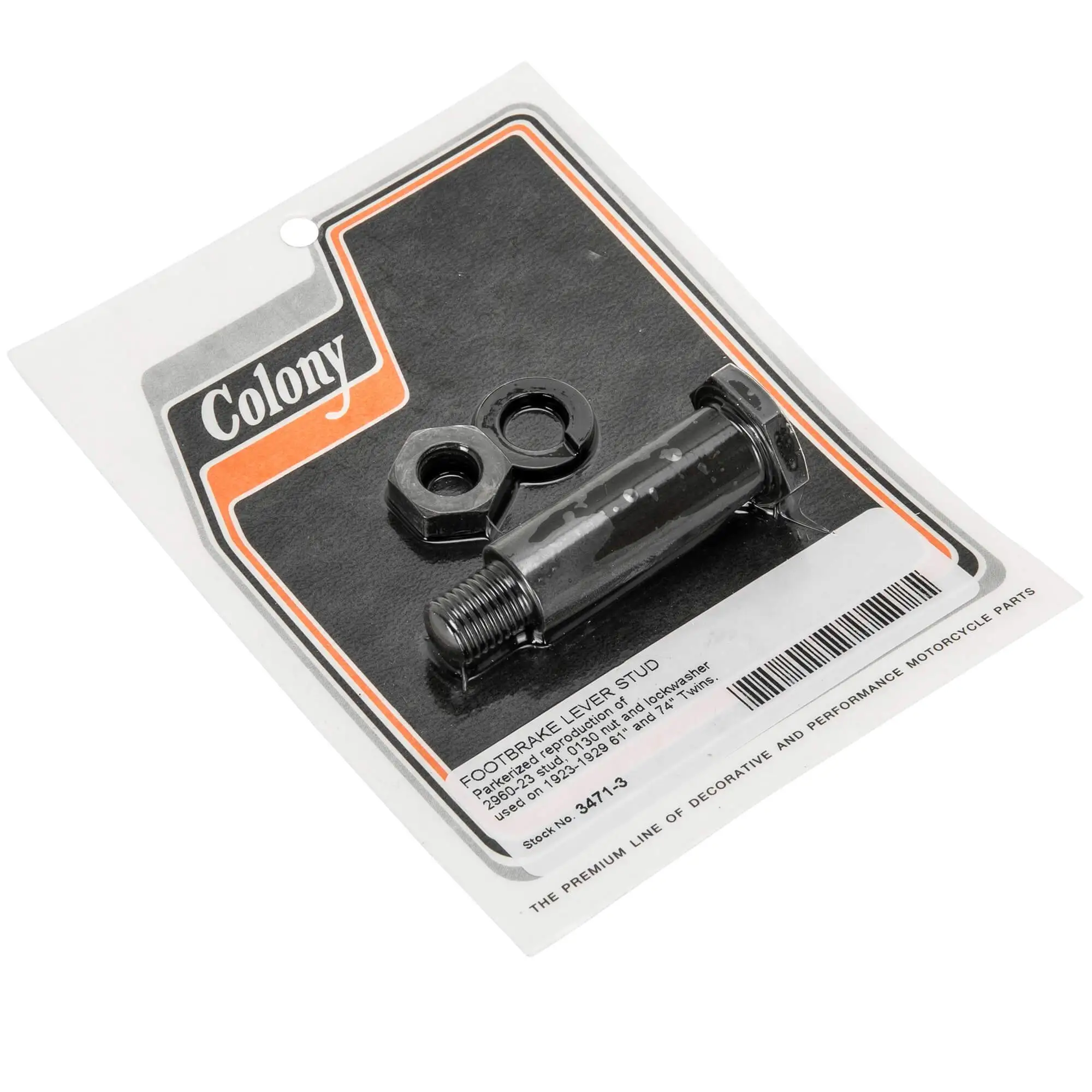 Colony #3471-3 Foot Brake Lever Stud 1923-1929 Harley-Davidson 61" And 74" Twins