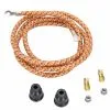 FNA Custom Cycle Spark Plug Wire Kits - Brown/Yellow/Orange Explosion