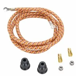 FNA Custom Cycle Spark Plug Wire Kits - Brown/Yellow/Orange Explosion