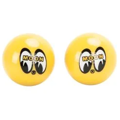 Mooneyes Yellow Moon Air Valve Caps