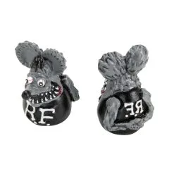 Mooneyes Rat Fink Air Valve Caps - Gray