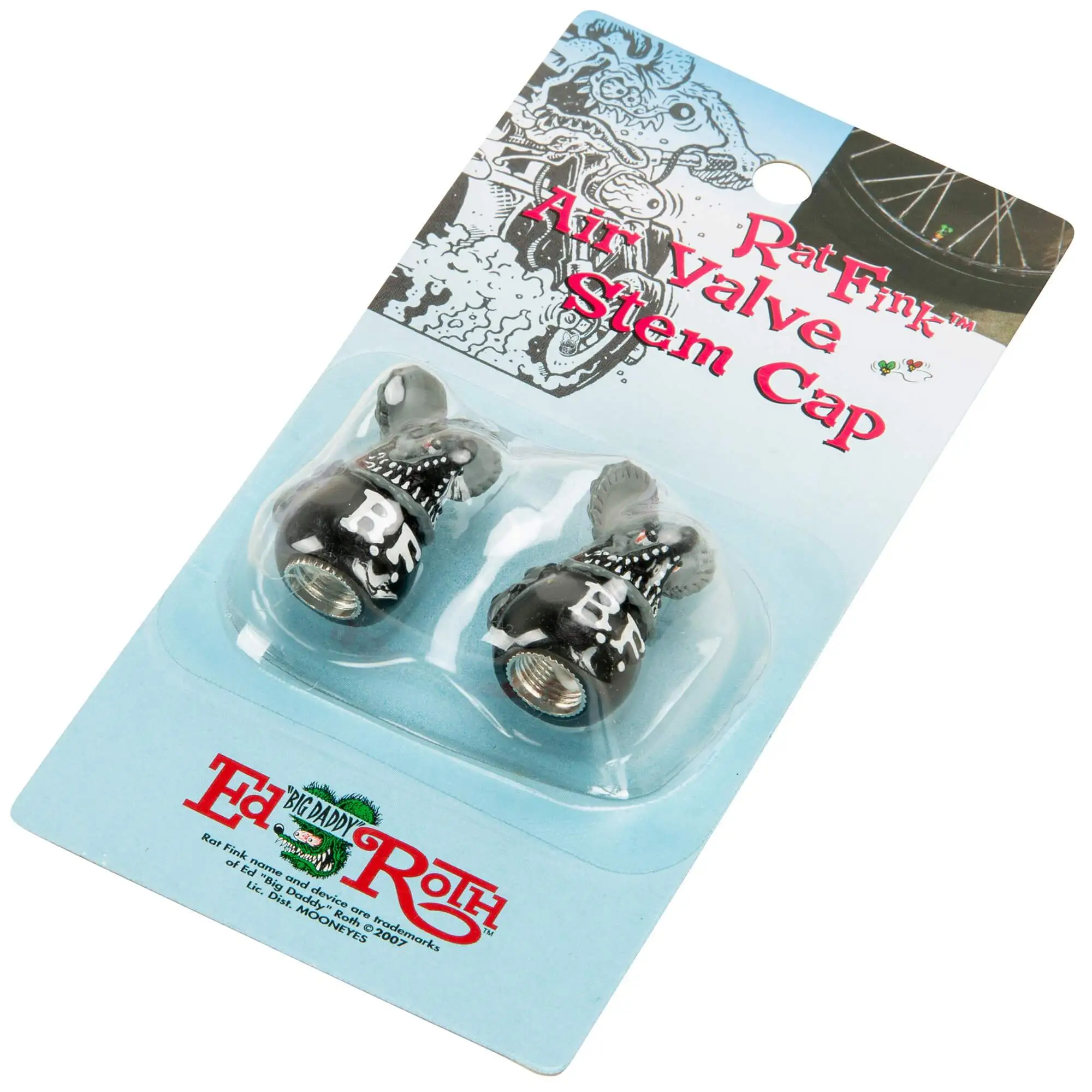 Mooneyes Rat Fink Air Valve Caps - Gray - Image 5