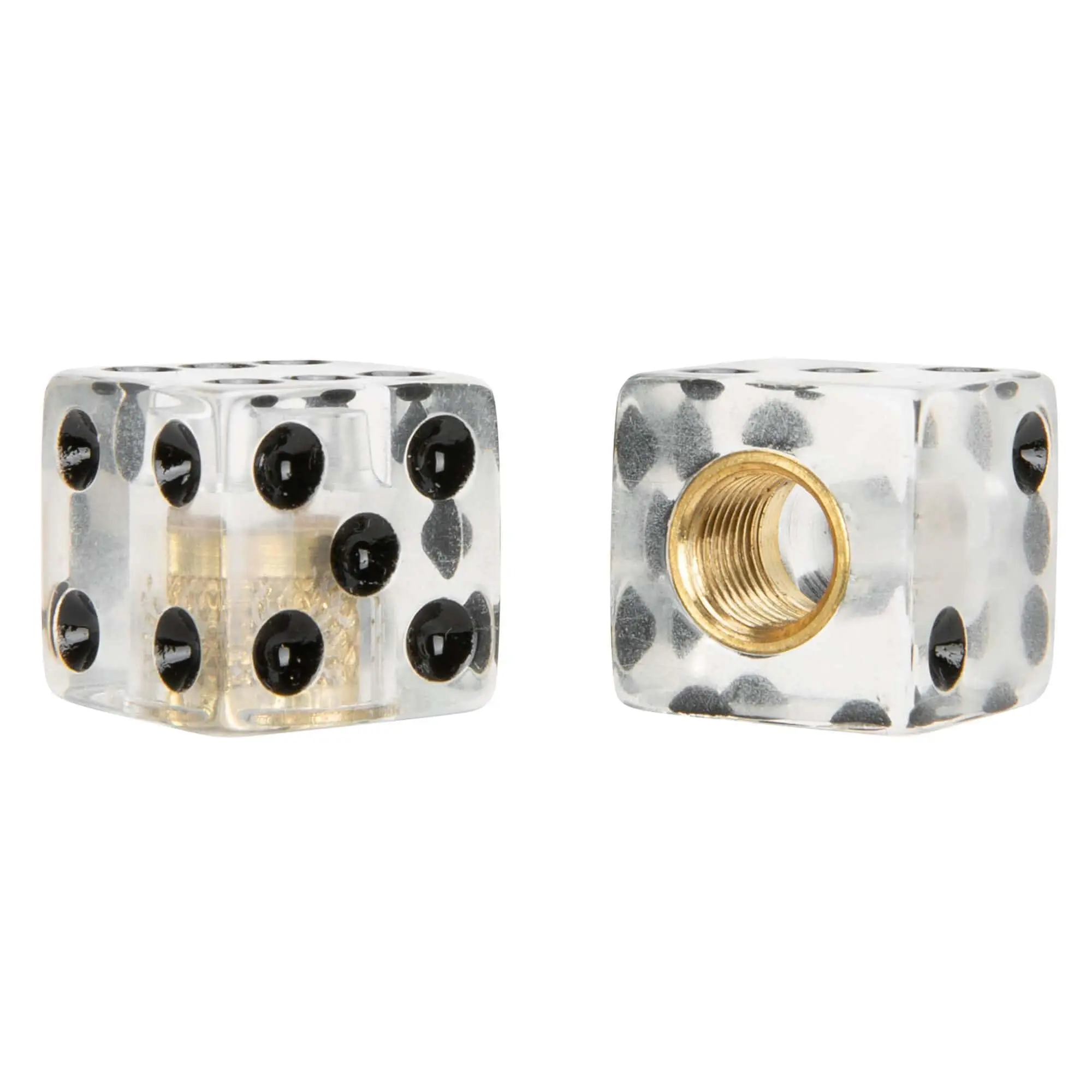 Mooneyes Dice Air Valve Caps - Clear