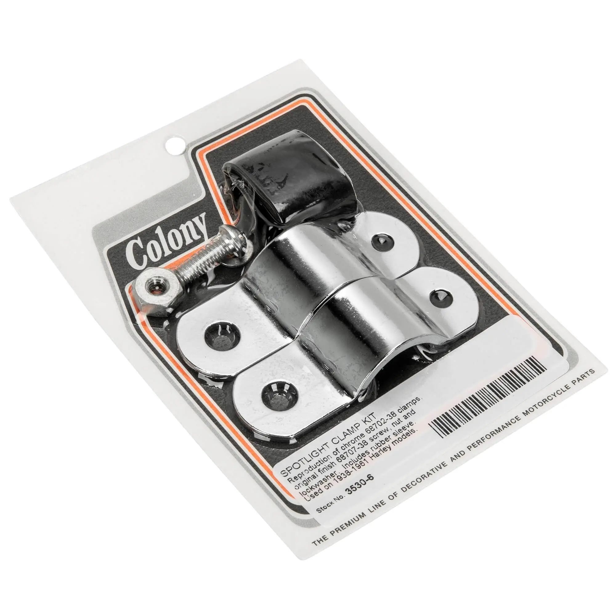 Colony #3530-6 Spotlight Clamp Kit 1938-61 Harley-Davidson