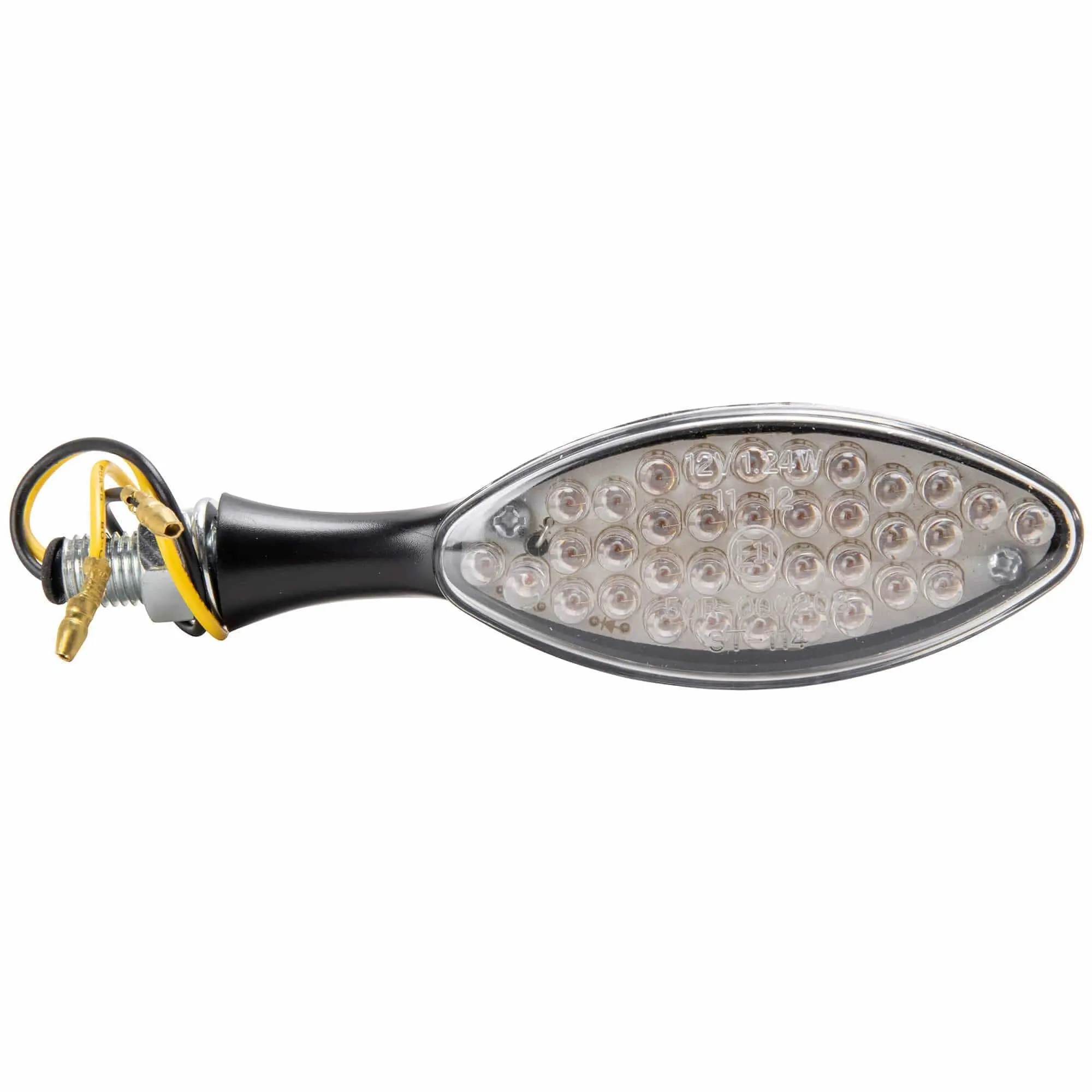 Cycle Standard Mini Cat Eye LED Turn Signal - Black - Image 2