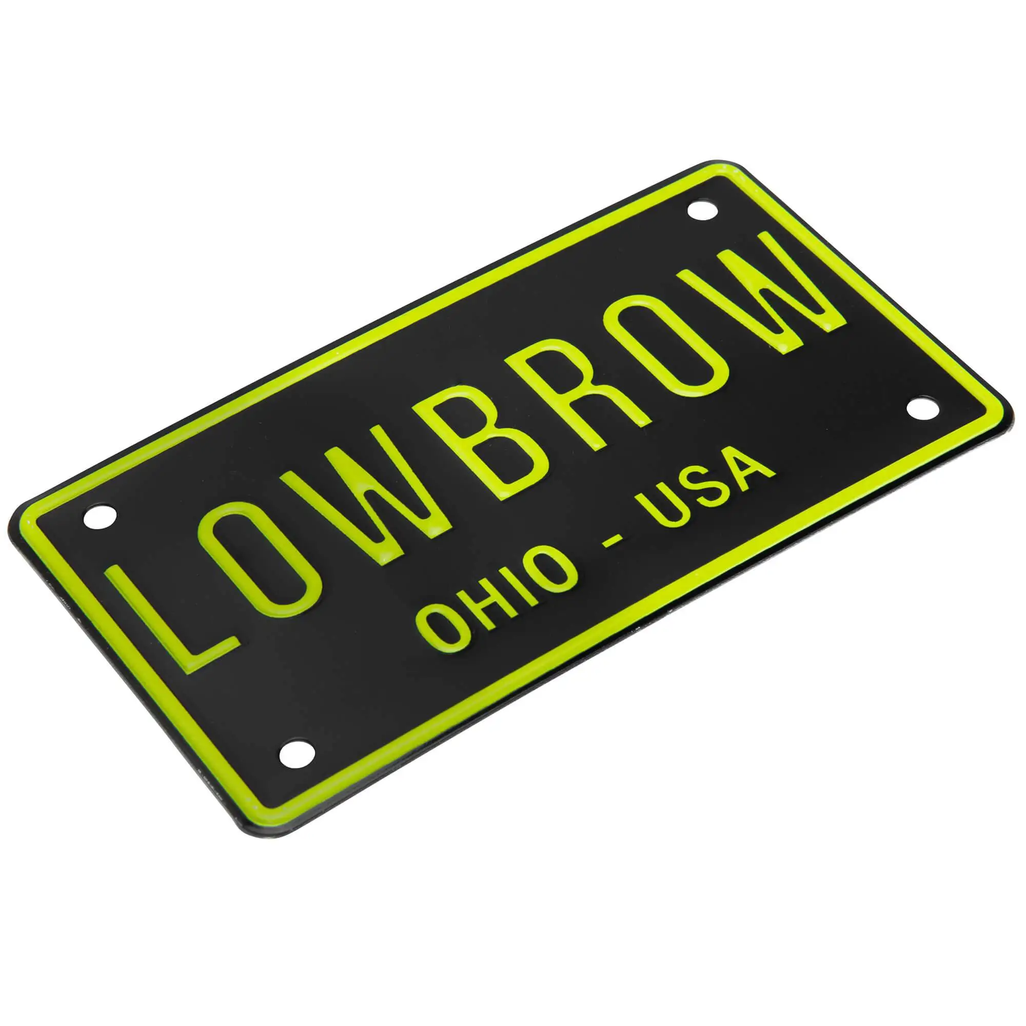 Lowbrow Customs LOWBROW Stamped Aluminum Bicycle License Plate - Image 7