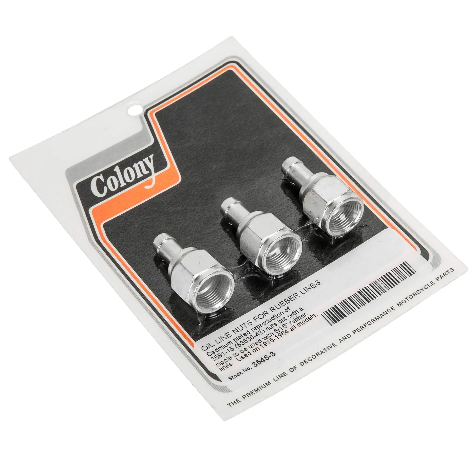 Colony #3545-3 Oil Line Nuts For Rubber Lines OEM# 3581-15