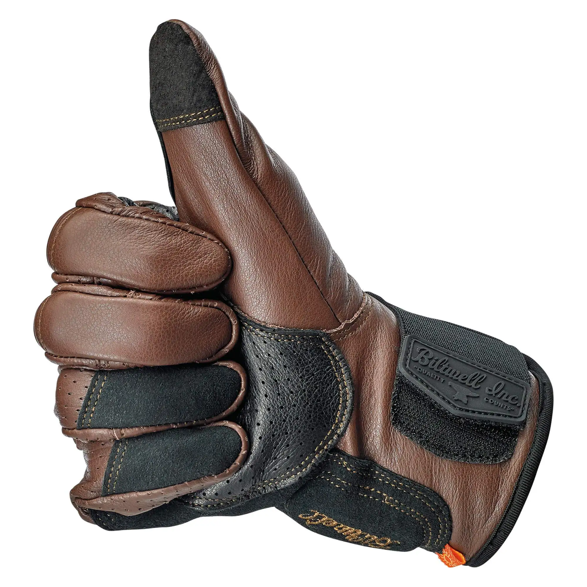 Biltwell Borrego Gloves - Chocolate - Image 7