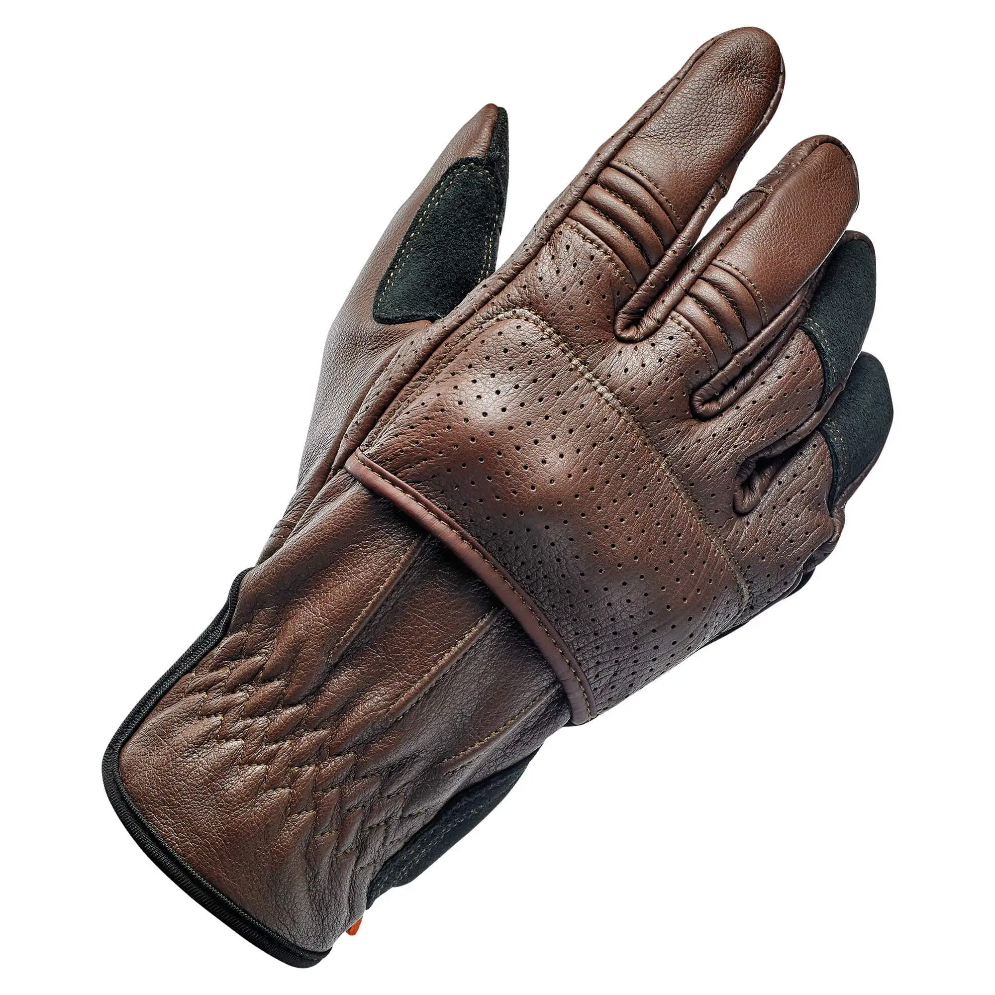 Biltwell Borrego Gloves - Chocolate - Image 10
