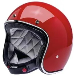 Biltwell Bonanza Helmet DOT Approved Helmet - Gloss Blood Red