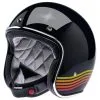 Biltwell Bonanza Helmet DOT Approved Helmet - Gloss Black Spectrum