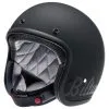 Biltwell Bonanza Helmet DOT Approved Helmet - Flat Black Factory