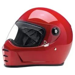 Biltwell Lane Splitter DOT/ECE Approved Full Face Helmet - Gloss Blood Red