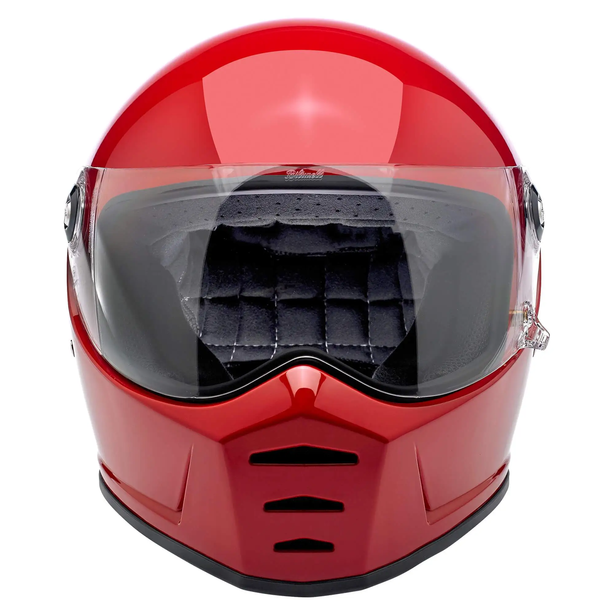 Biltwell Lane Splitter DOT/ECE Approved Full Face Helmet - Gloss Blood Red - Image 2