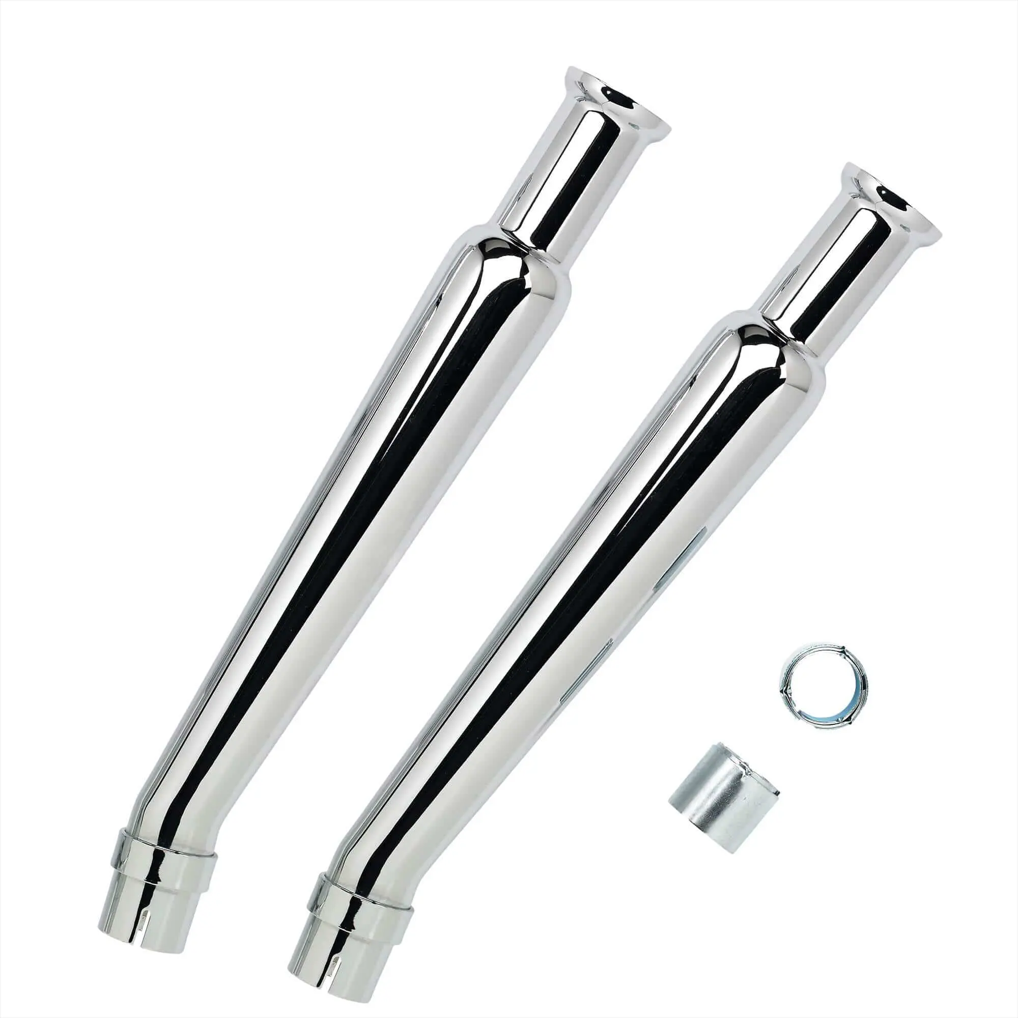 EMGO Cocktail Shaker Mufflers - Upswept - Right Side Pair - For 1-1/2 To 1-3/4 Inch Exhaust Pipes - Image 2