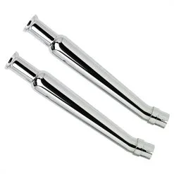 EMGO Cocktail Shaker Mufflers - Upswept - Right Side Pair - For 1-1/2 To 1-3/4 Inch Exhaust Pipes