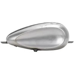 Cycle Standard Laredo Ribbed Gas Tank - Offset Filler