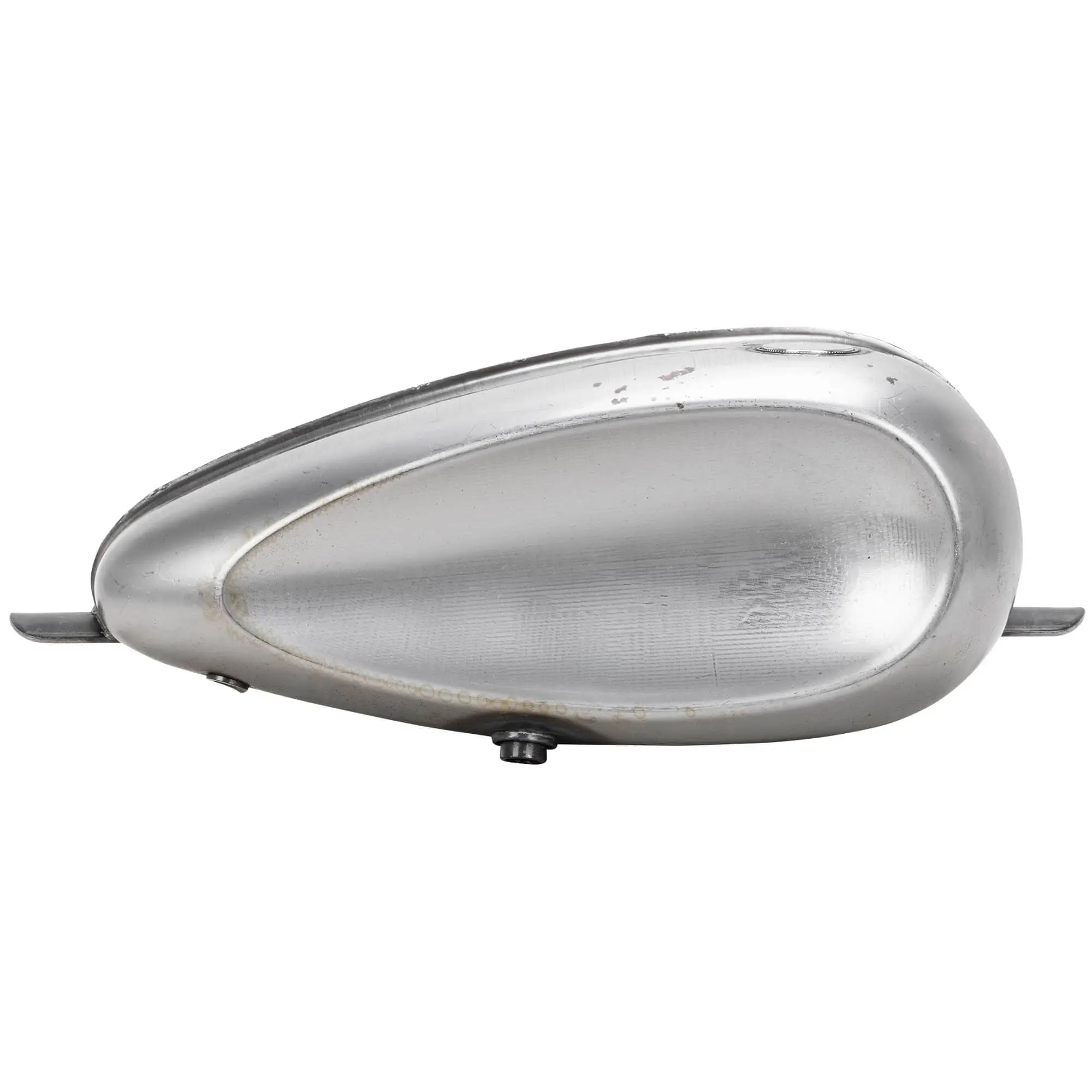 Cycle Standard Laredo Ribbed Gas Tank - Offset Filler