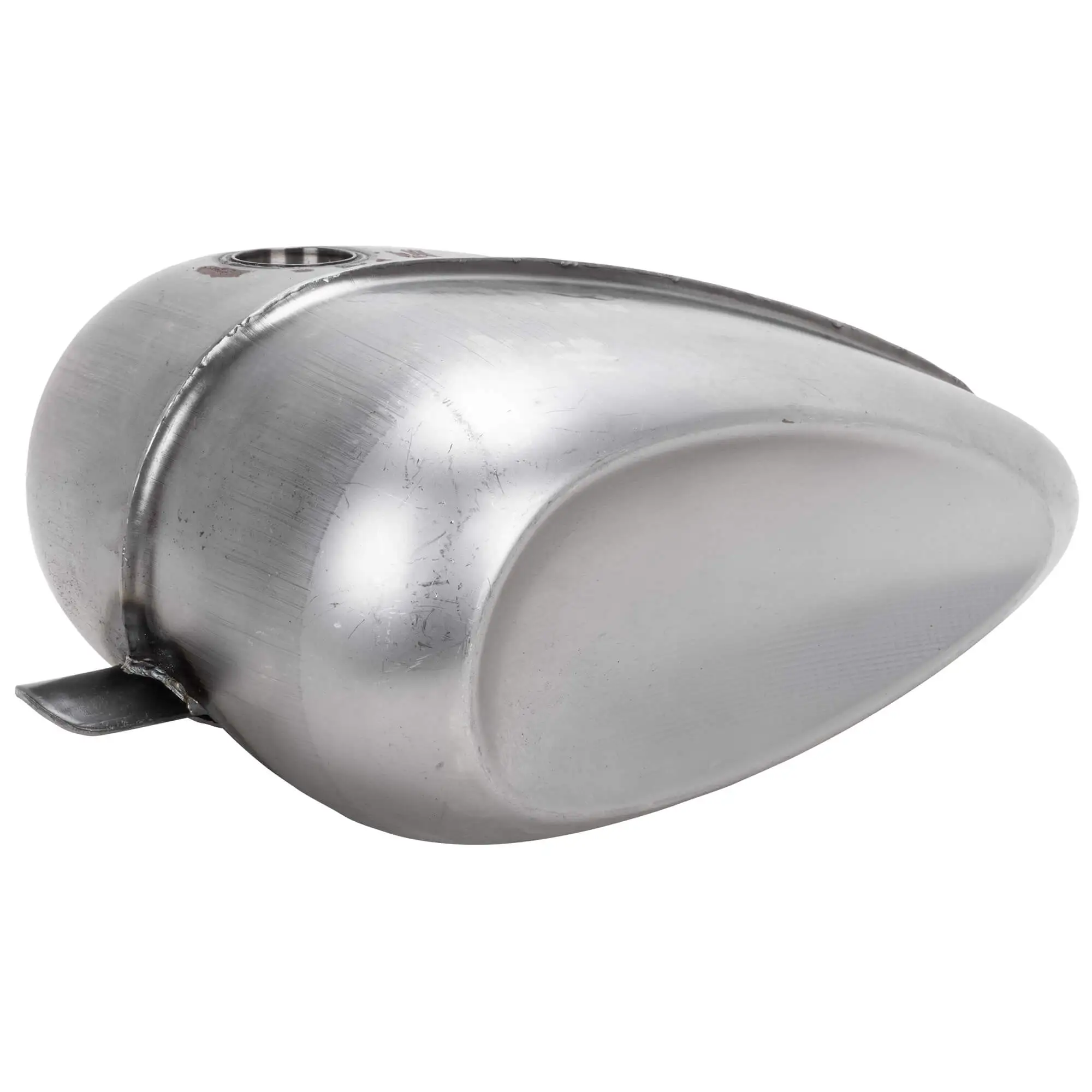 Cycle Standard Laredo Ribbed Gas Tank - Offset Filler - Image 12