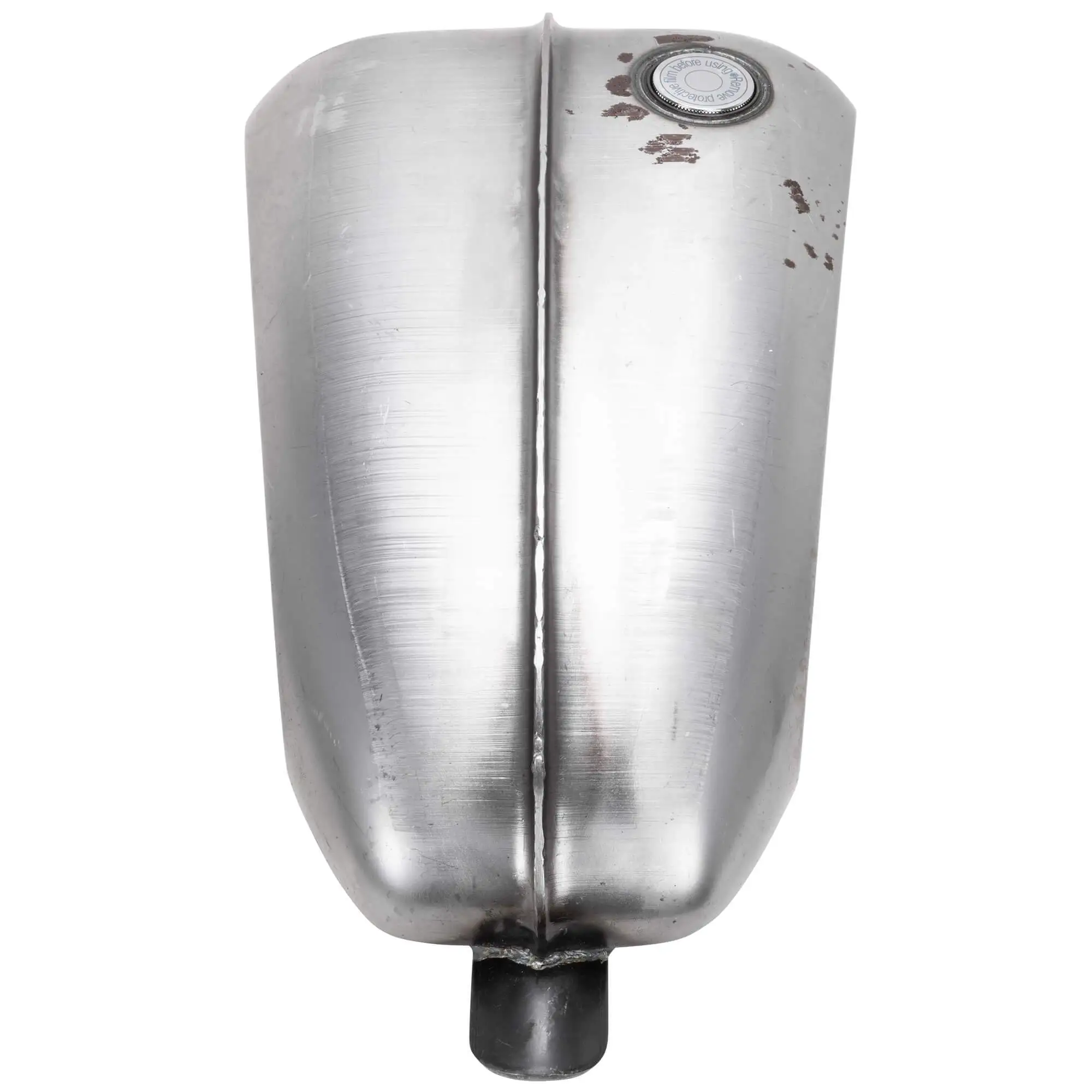 Cycle Standard Laredo Ribbed Gas Tank - Offset Filler - Image 5